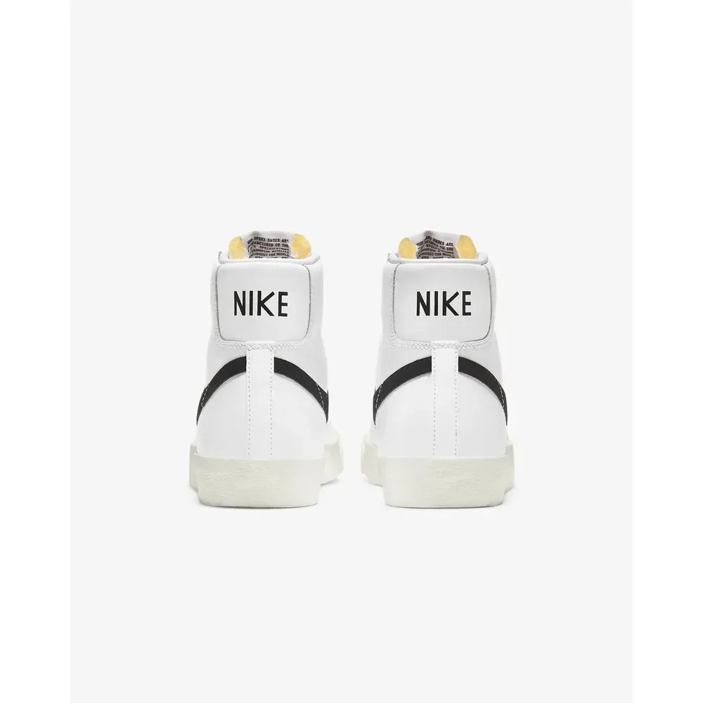 Nike Blazer Mid '77 Vintage BQ6806-100 Mens White Black Leather Skate Shoes C983 - Picture 4 of 10